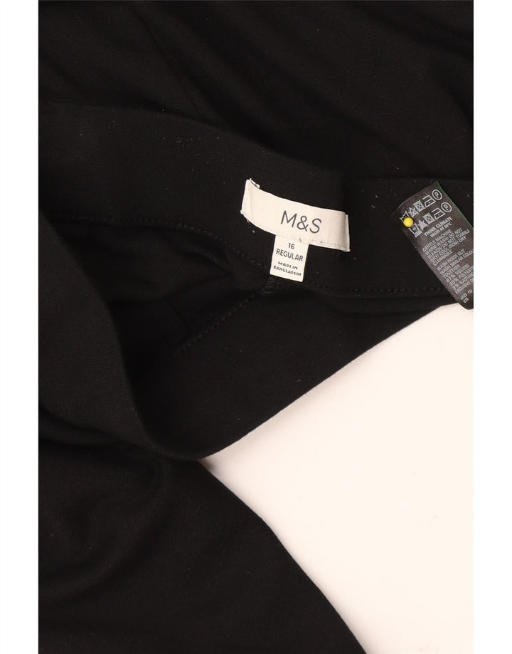 Marks & Spencer Regular Casual Bukser til kvinder UK 16 Large W34 L29 Black