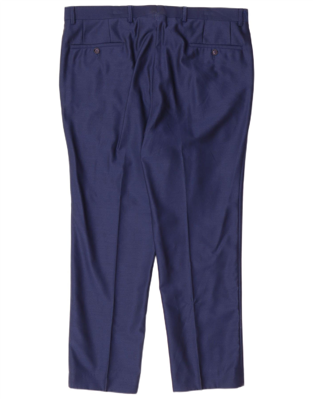 Baumler Herre 2-knap 2-delt jakkesæt IT 52 XL W38 L29 Marineblå Virgin Wool