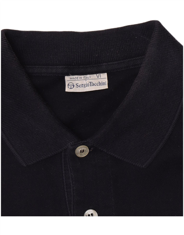 Sergio Tacchini Herre poloshirt Stor marineblå bomuld