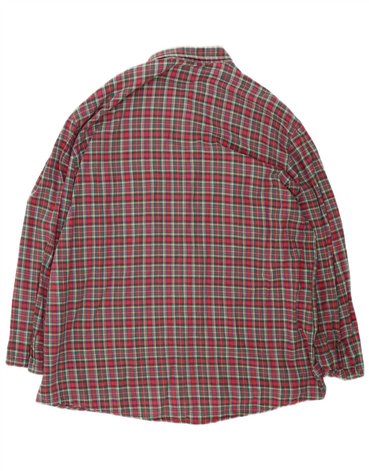 Vintage flannelskjorte til mænd XL rød ternet