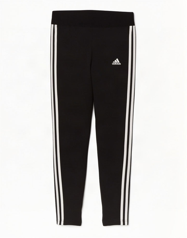 Adidas Dame Leggings UK 12/14 Medium Sort Bomuld