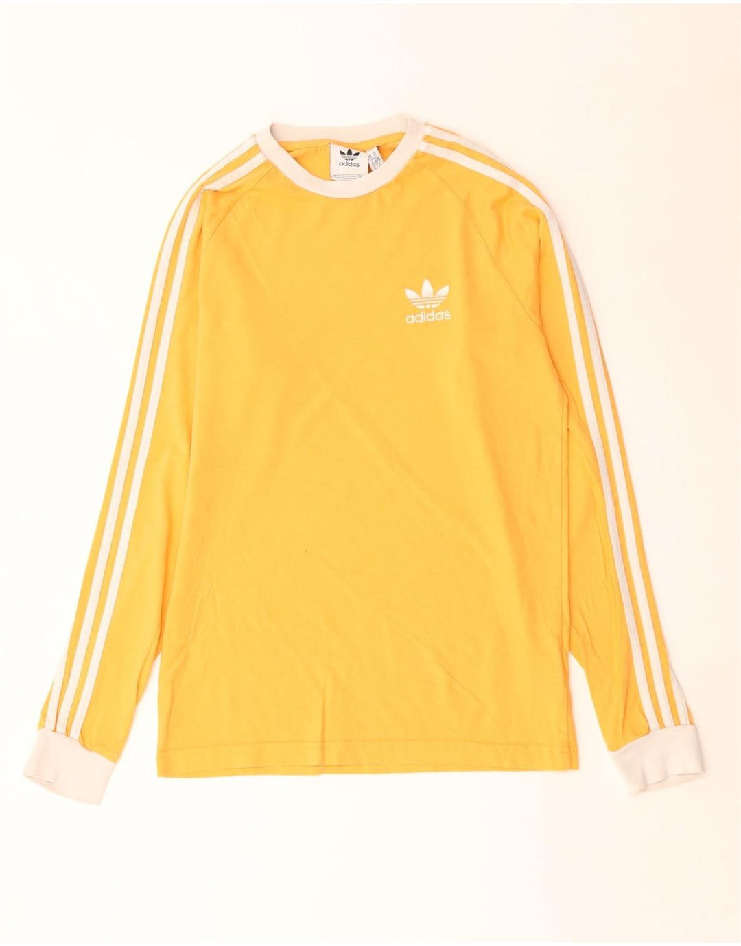 Adidas Herre Top Langærmet XS Gul Bomuld