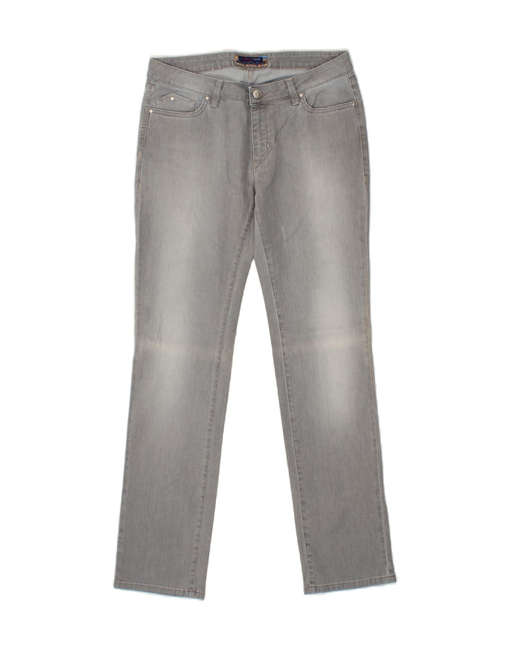 TRUSSARDI Womens Slim Jeans W32 L33 Grey Cotton Vintage Trussardi and Second-Hand Trussardi from Messina Hembry 