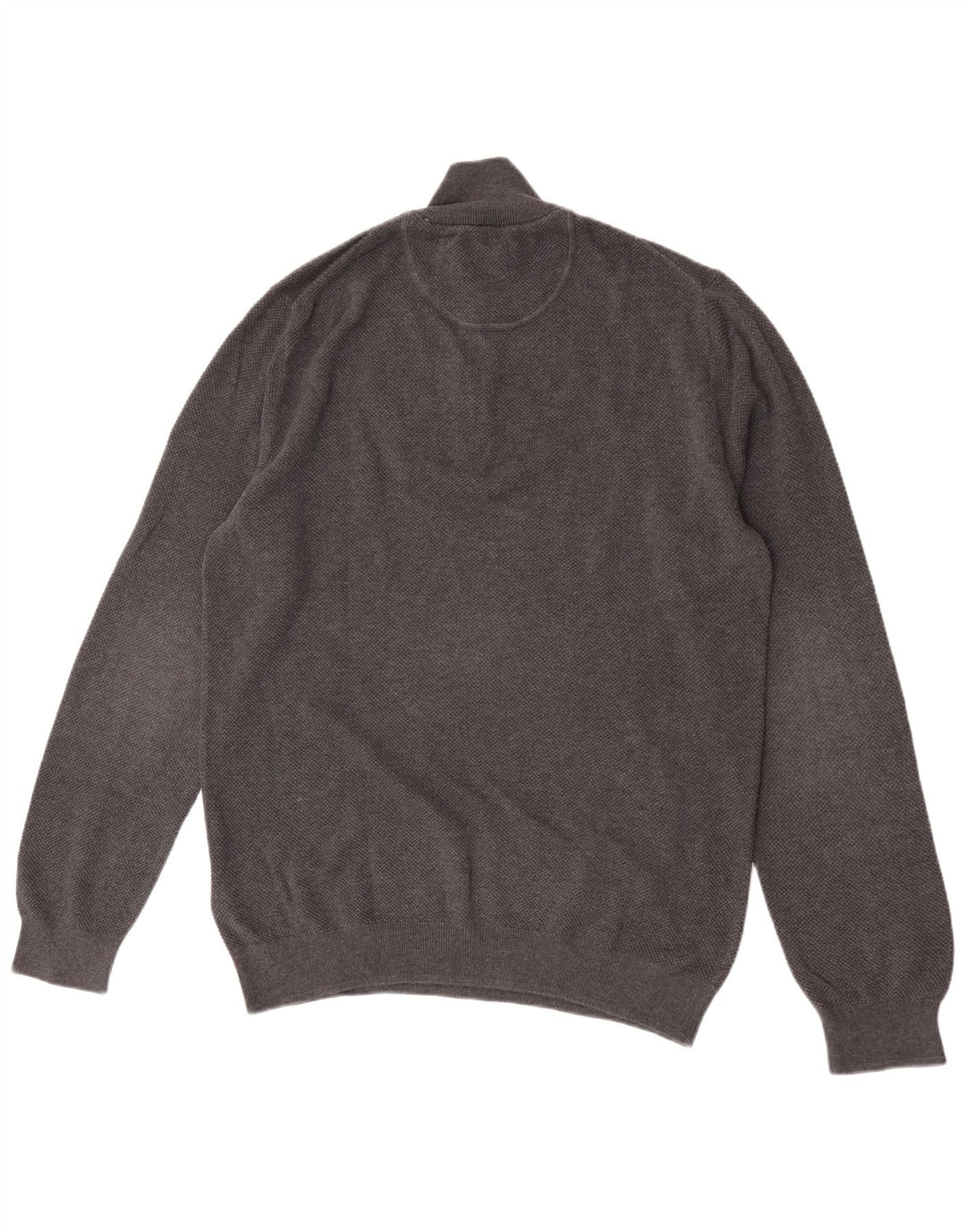 Gant Herre Zip Neck Jumper Sweater Stor Grå Bomuld