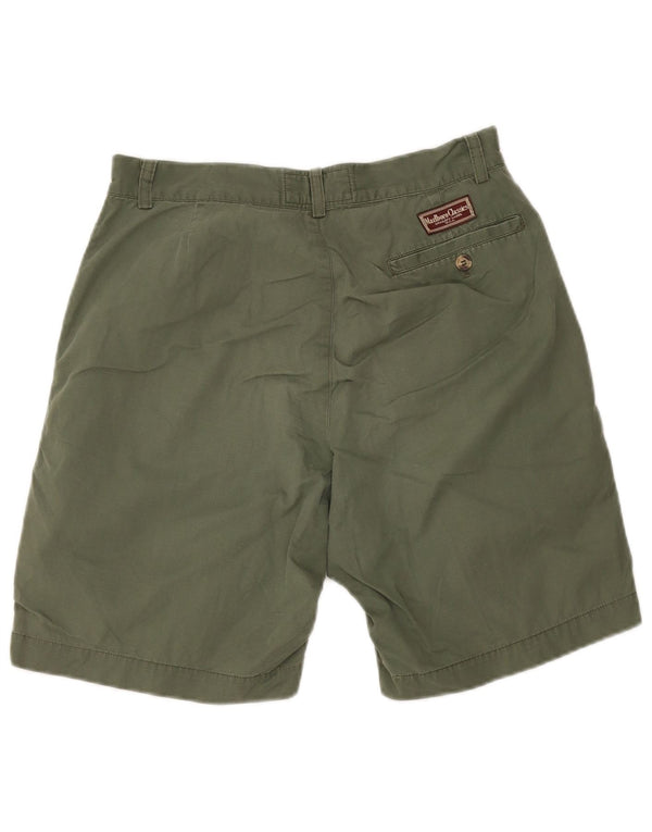 Marlboro Classics Herre Pegged Chino Shorts EU 46 Small W30 Khaki Cotton