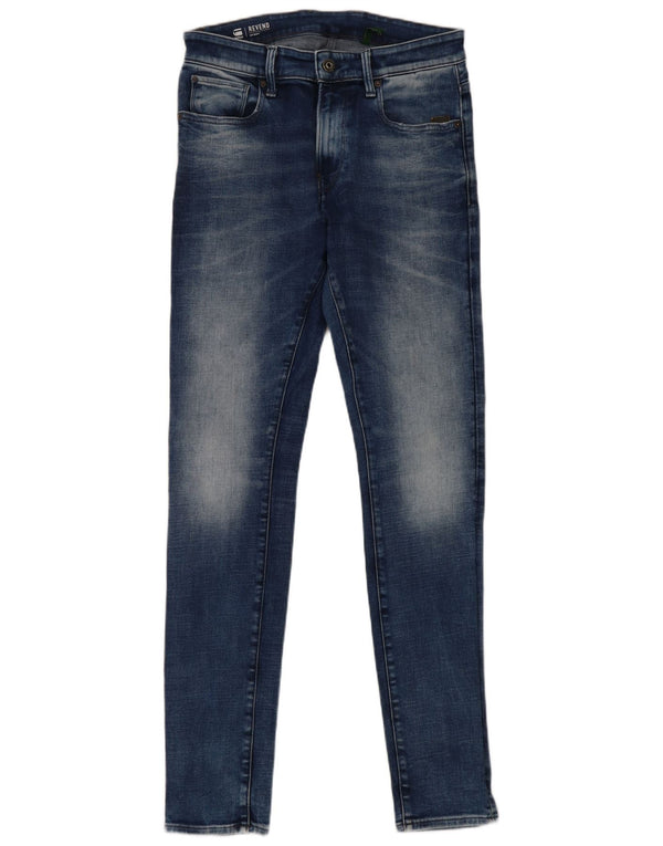 G-Star Mens Revend Skinny Jeans W31 L34 Blue Cotton