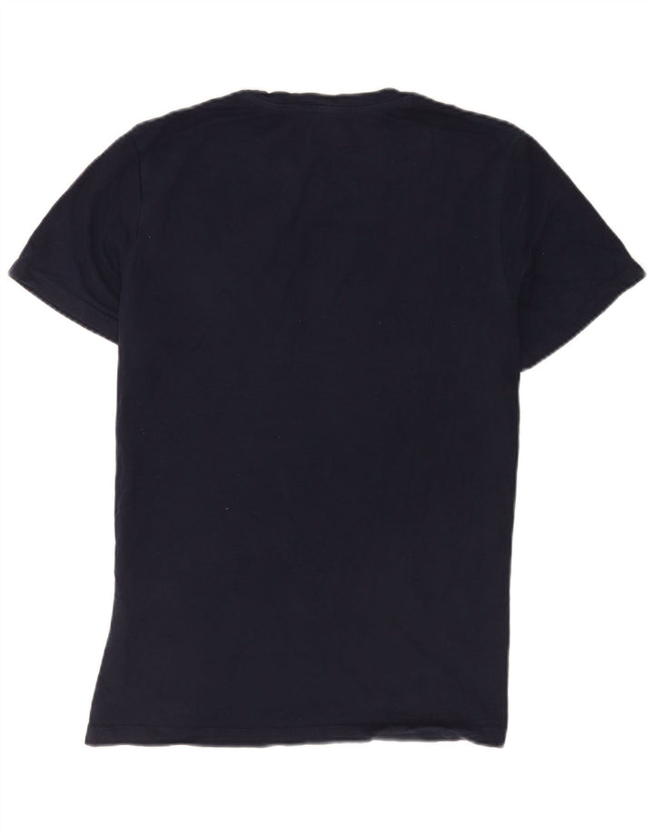 Jack & Jones Herre grafisk T-shirt Top Medium Marineblå Bomuld