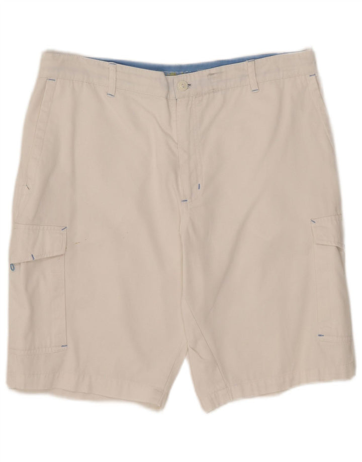 AST Herre Cargo Shorts W34 store hvide bomuld