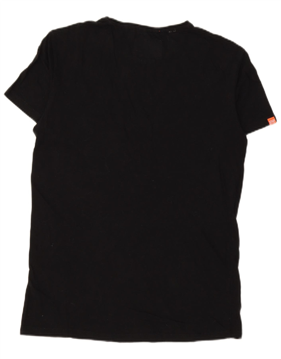 SUPERDRY Herre T-Shirt Top Medium Sort Bomuld