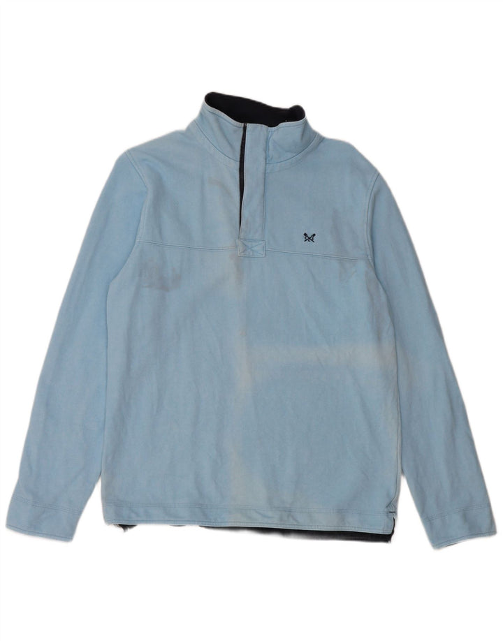 Besætningsbeklædning Herre Zip Neck Sweatshirt Jumper Medium Blå Bomuld