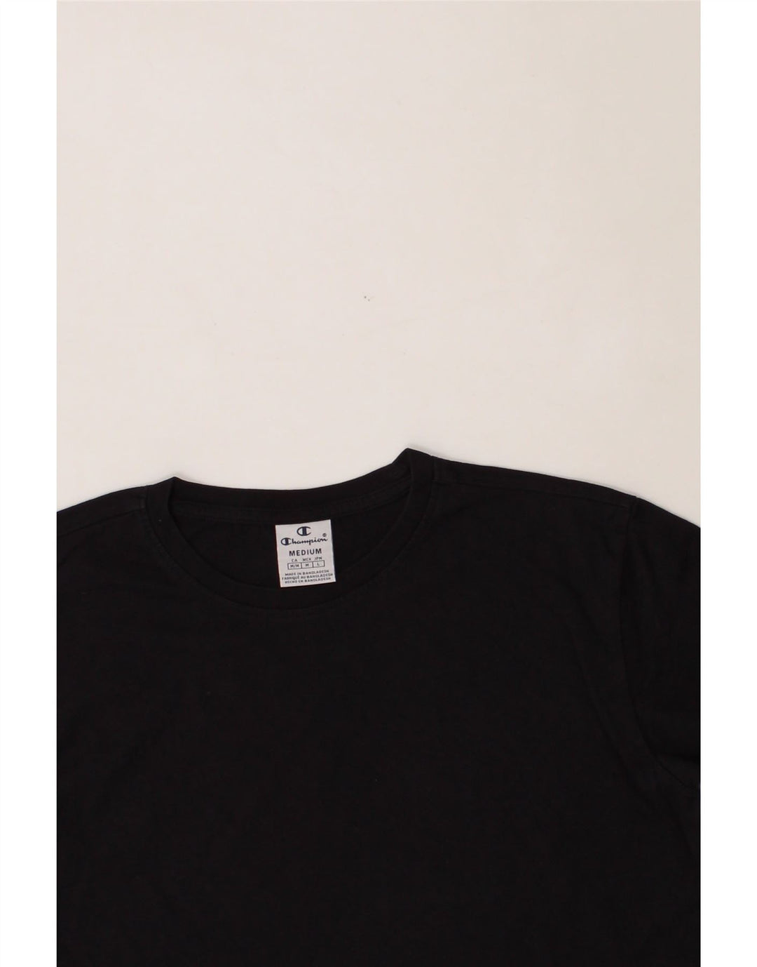 CHAMPION Womens T-Shirt Top UK 14 Medium Navy Blue Cotton Vintage Champion and Second-Hand Champion from Messina Hembry 
