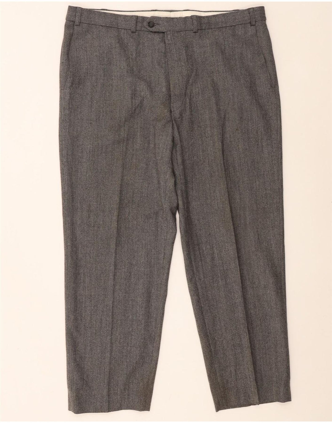 Marks & Spencer Herre St. Michael Straight Suit Bukser W40 L29 Grå Uld