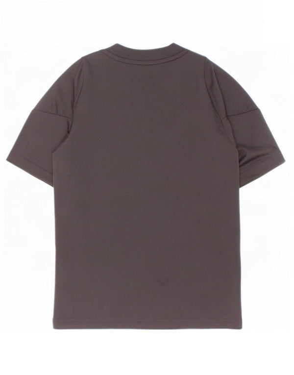 Adidas Boys Aeroready T-Shirt Top 7-8 år Sort Colourblock Polyester