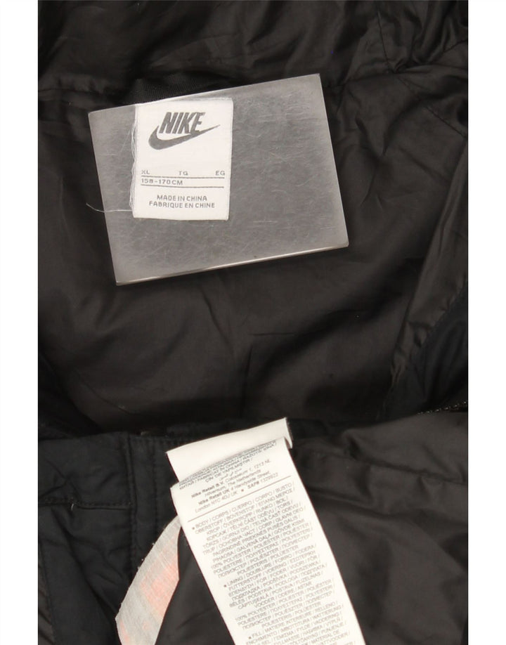 Nike hættejakke til drenge 13-14 år XL Sort Colourblock Polyester