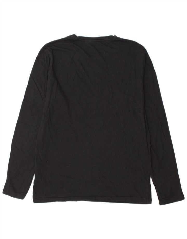 Jack & Jones Herre grafisk top Langærmet medium sort bomuld