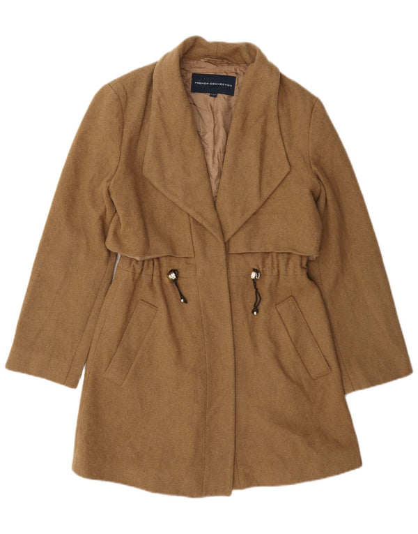 French Connection Dame Overfrakke UK 8 Small Beige Uld