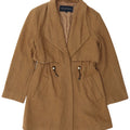 French Connection Dame Overfrakke UK 8 Small Beige Uld