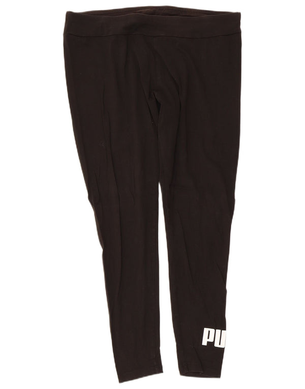 Puma Grafiske Leggings til kvinder UK 18 XL Sort bomuld