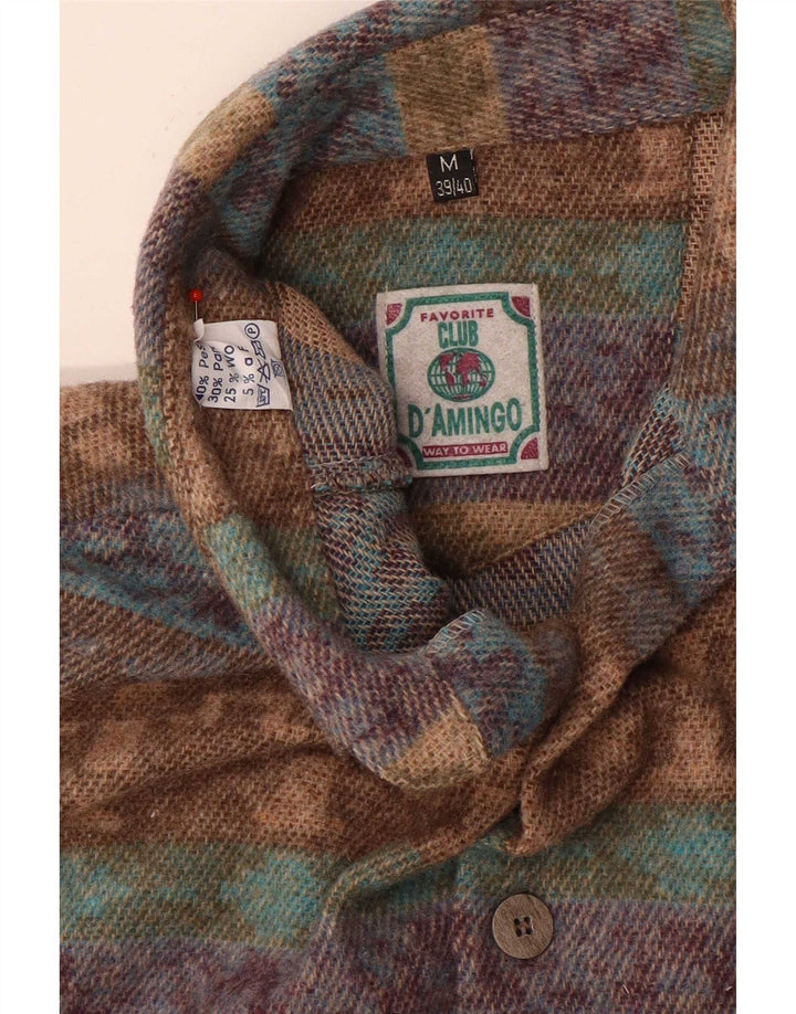 Club D'Amingo herre flannelskjorte str. 38/40 Medium Flerfarvet Fair Isle