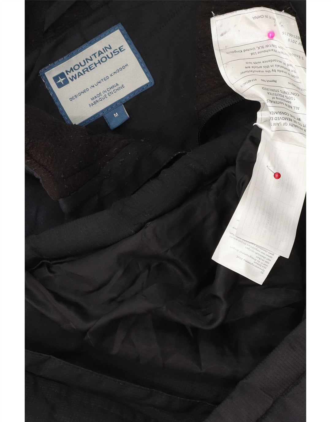 MOUNTAIN WAREHOUSE Herre Polstret Gilet UK 38 Medium Navy Blue Polyester