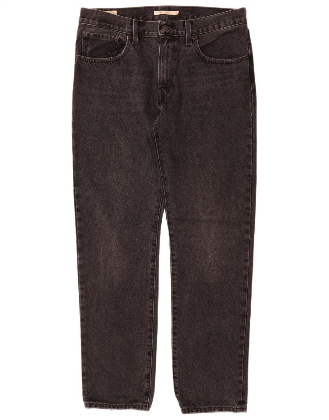 LEVI'S Straight Jeans i mellemhøj højde til kvinder W30 L31 Grå bomuld