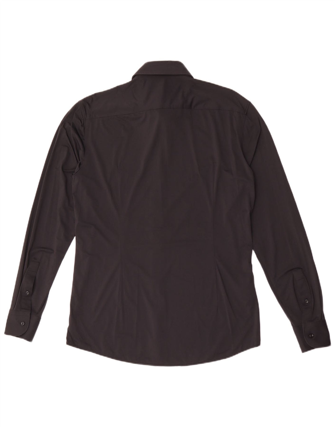 Hugo Boss Herre Slim Fit Skjorte Størrelse 40 Medium Sort Polyamid