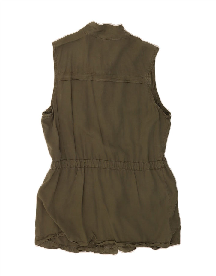MOSSIMO Womens Utility Gilet UK 12 Medium Green Vintage Mossimo and Second-Hand Mossimo from Messina Hembry 