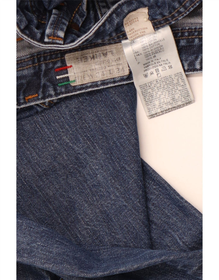 DIESEL Herre Larkee Straight Jeans W34 L34 Blå Bomuld