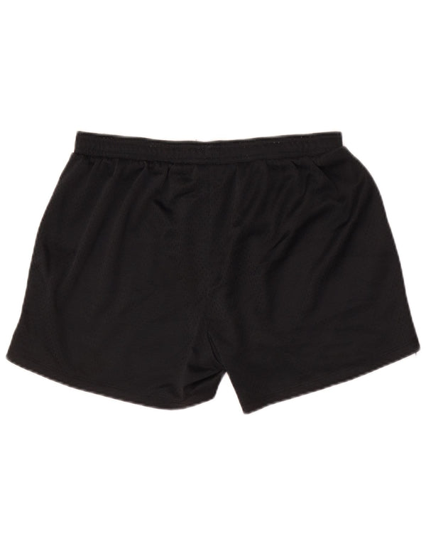 Champion Womens Sports Shorts UK 12 Medium Black Polyester