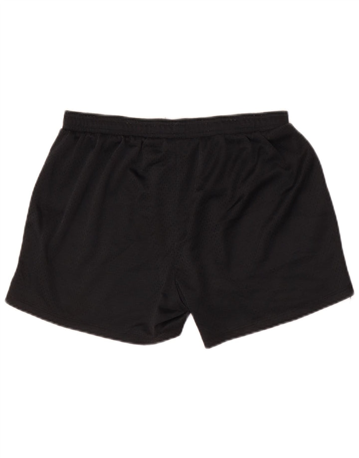 Champion Womens Sports Shorts UK 12 Medium Black Polyester