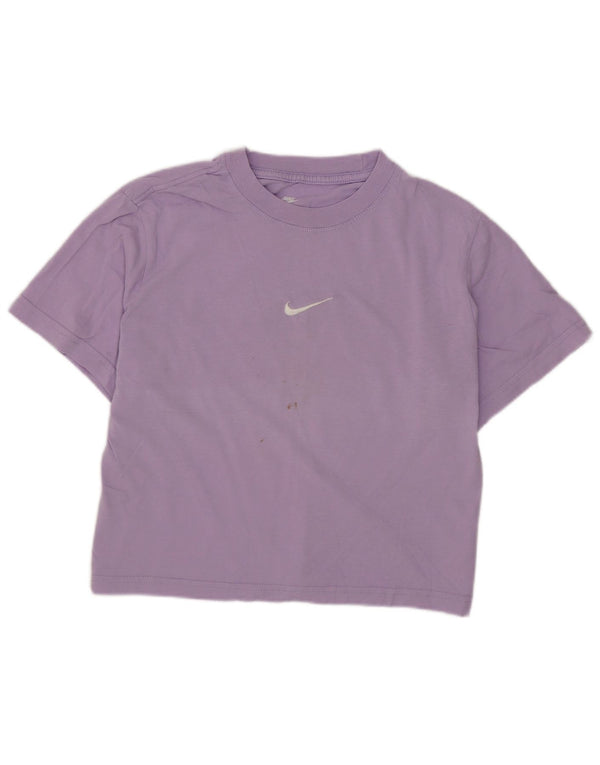 Nike Piger Loose Fit T-Shirt Top 10-11 år Medium Lilla Bomuld