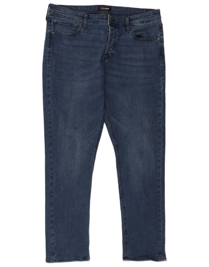 Jack & Jones Herre Slim Jeans W36 L32 Blå Bomuld