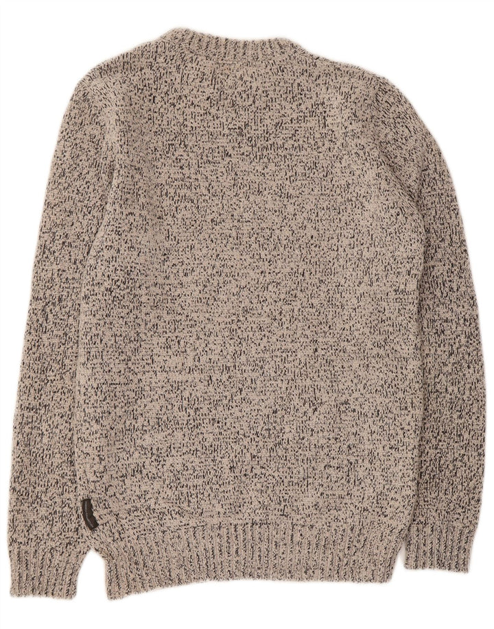 FRANSK FORBINDELSE Dame Boat Neck Jumper Sweater UK 14 Medium Grey