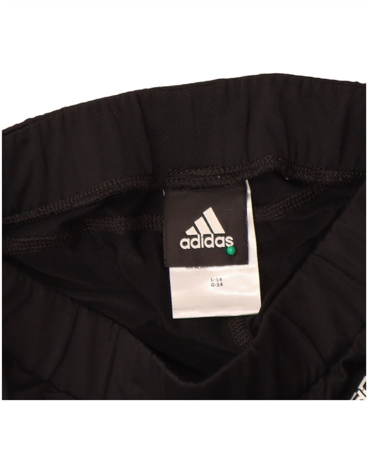 Adidas Dame Climalite Træningsdragt Bukser UK 14 Large Black Polyester