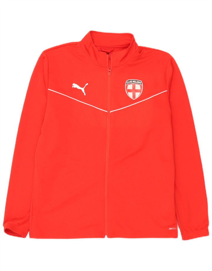 Puma Herre Club Milano Træningsdragt Topjakke Stor Rød Polyester