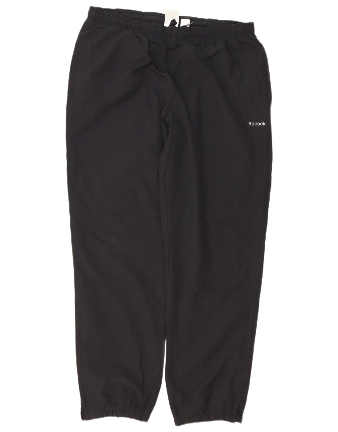 REEBOK Mens Tracksuit Trousers Joggers Large Black Polyester