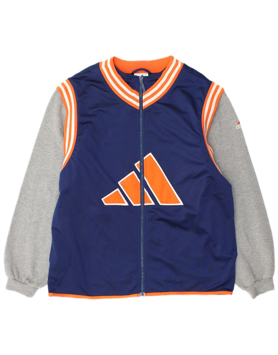 Adidas Træningsdragt til mænd Topjakke UK 40/42 Medium Navy Blue Colourblock