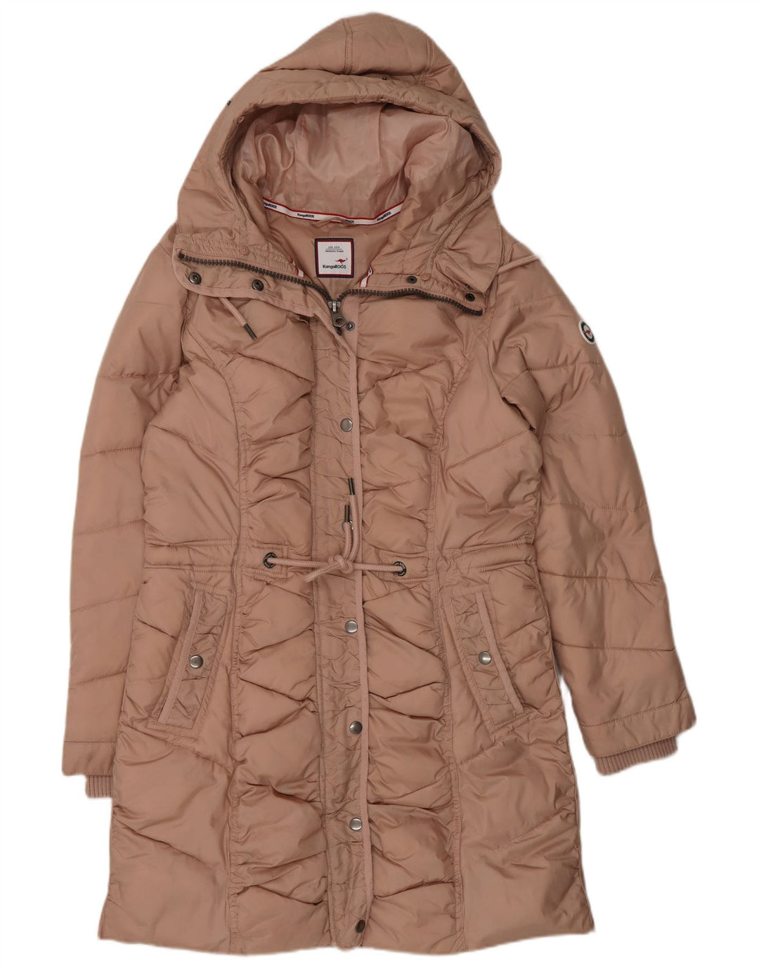 Kænguruer, polstret jakke til kvinder, DK 12 Medium Pink polyakryl