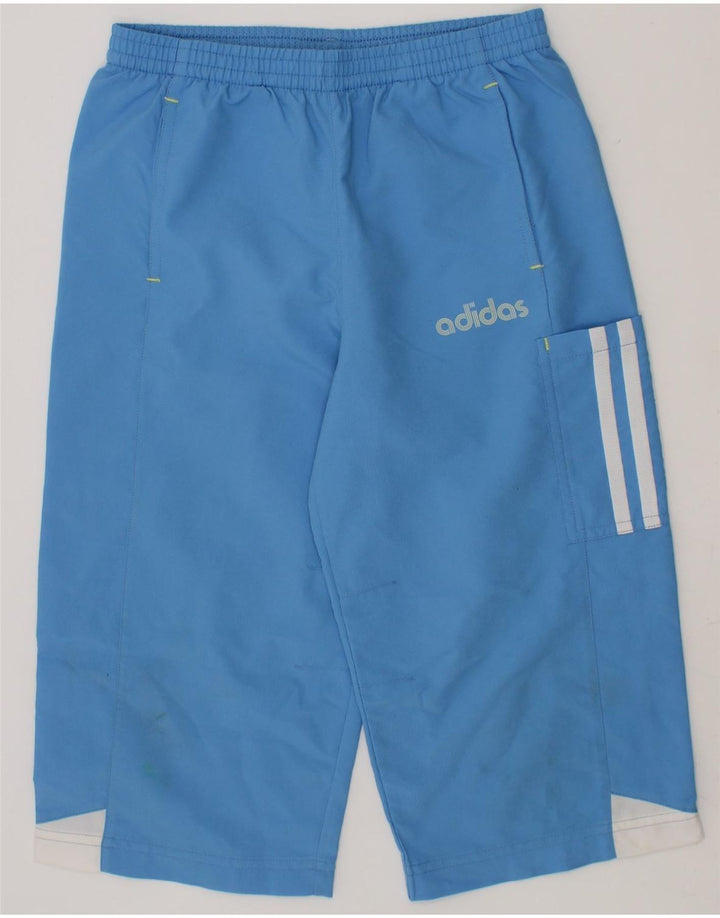 ADIDAS Boys Capri Tracksuit Trousers 7-8 Years  Blue Colourblock Vintage Adidas and Second-Hand Adidas from Messina Hembry 
