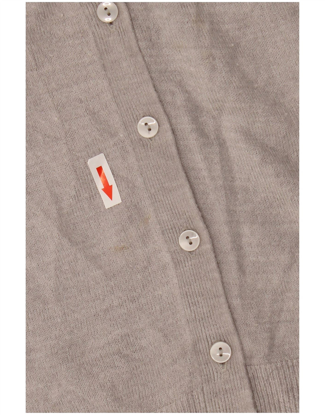 Marks & Spencer Dame Cardigan Sweater UK 14 Stor Grå Akryl