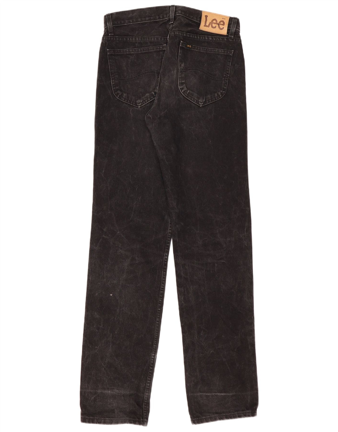 LEE Womens Seattle Straight Jeans W33 L34 Black Cotton