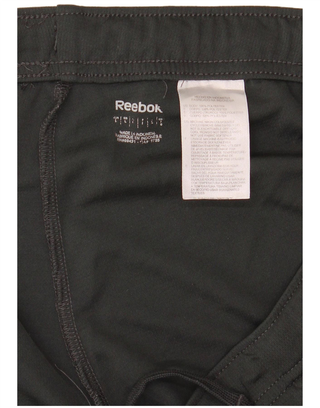 REEBOK Sportshorts til mænd, store sorte polyester