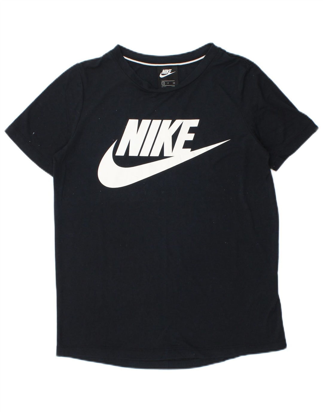 Nike grafisk T-shirt top til mænd, lille sort polyester