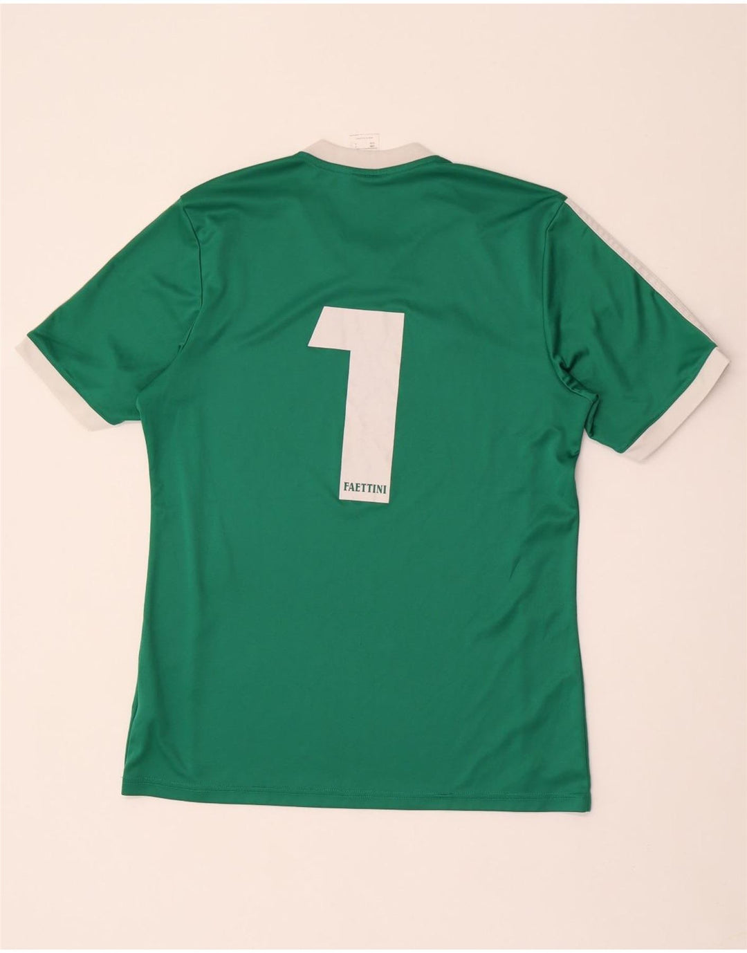 Adidas Herre Climalite grafisk T-shirt top mellemgrøn stribet polyester