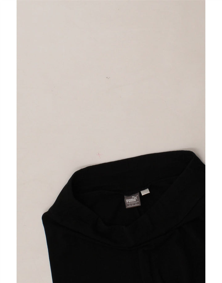 PUMA Girls Graphic Leggings 12-13 Years Medium Black Cotton Vintage Puma and Second-Hand Puma from Messina Hembry 