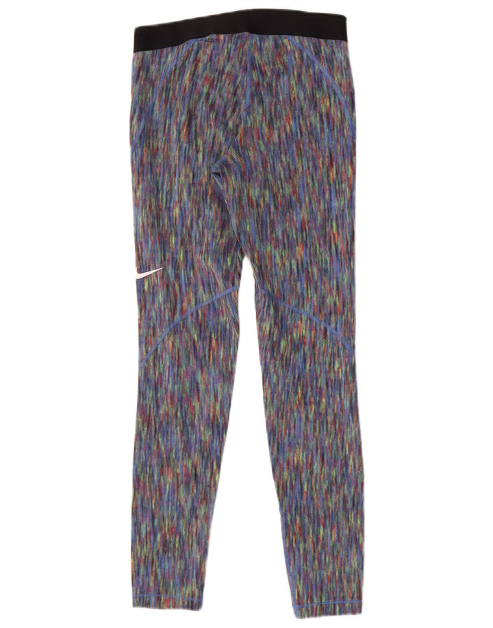 Nike Dame Leggings UK 12 Medium Flerfarvet Polyester