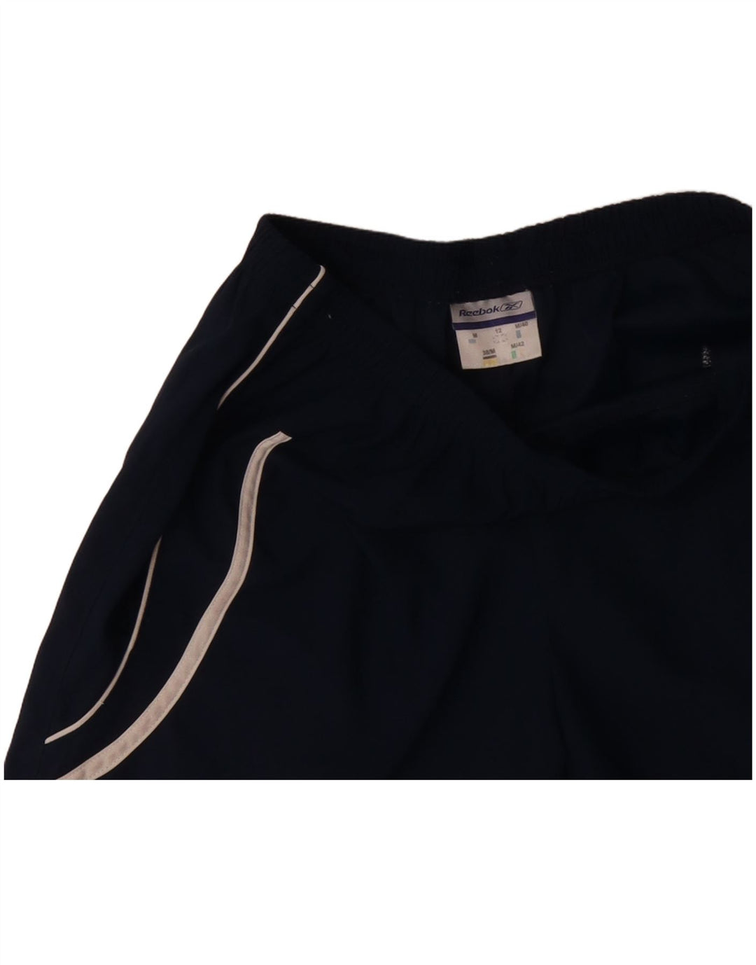 REEBOK sportsshorts til kvinder UK 12 Medium Navy Blue Polyester