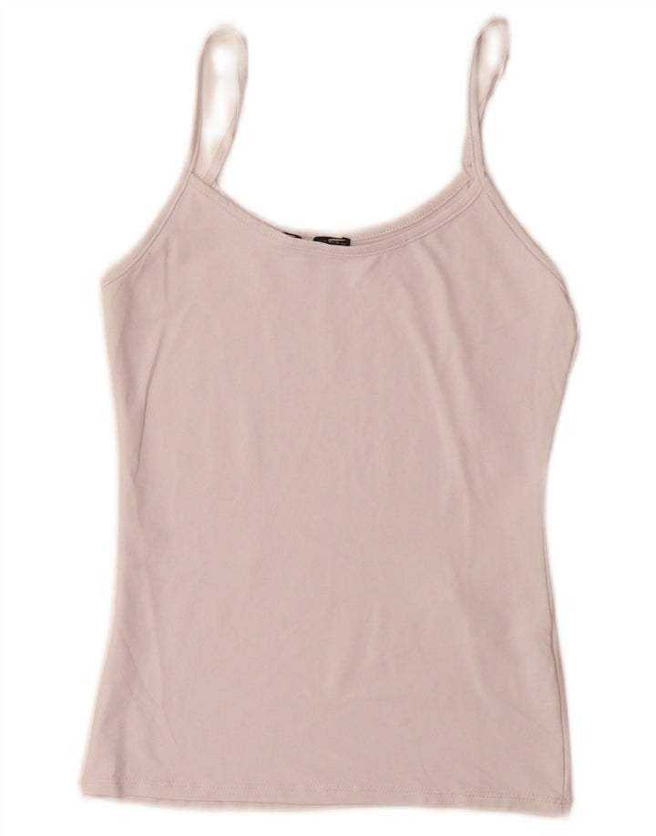 ZARA Womens Cami Top UK 8 Small Pink Polyamide