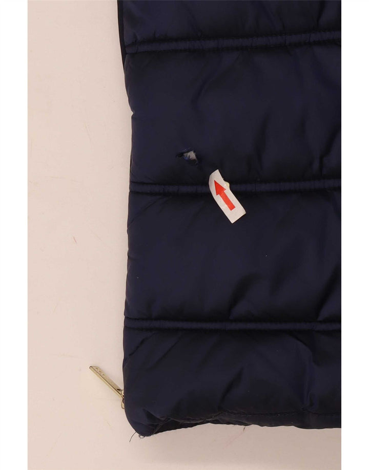 Ted Baker piger hættepolstret frakke 8-9 år marineblå nylon