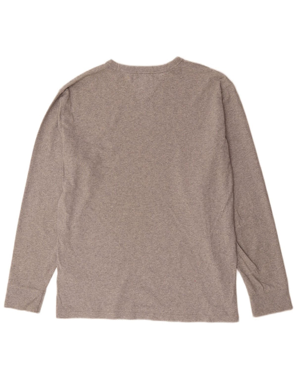 Tommy Hilfiger Herre Regular Fit Grafisk Top Langærmet Medium Grey Flecked